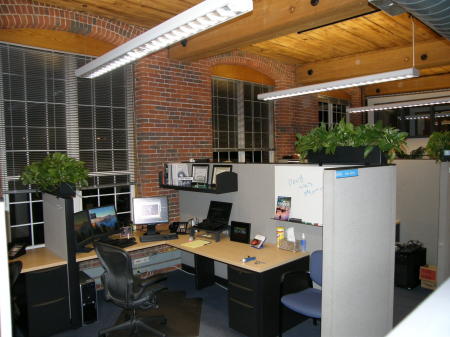 Office at Autodesk, overlooking the Merrimack