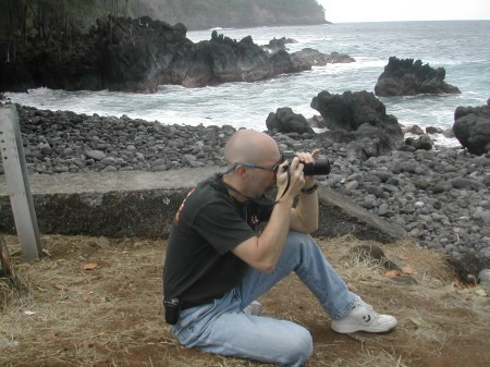 Me Photographing Humpback whales in Hawaii