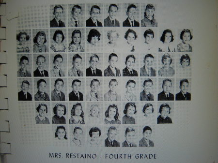 Mrs Restaino-4th grade, taken 1961
