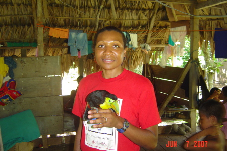 Host family tucan on Panama medical mission.