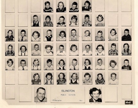 Kindergarten Islington Public Scool 1954