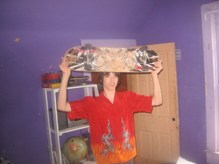 my skater son.