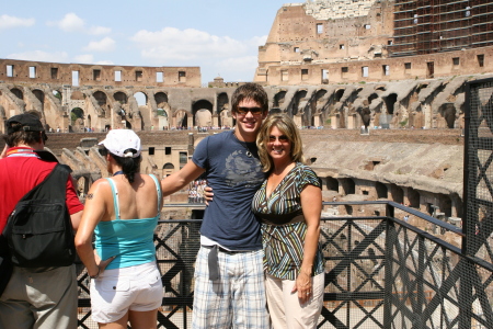 Conner and I at the Coliseum in Rome, Italy