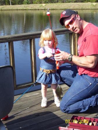 enjoying family and fishing