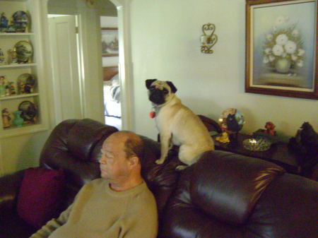 my brother and his dog