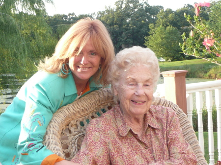 Grandma Skiff and me - August '09