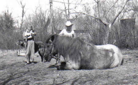 Cowboy Bradfield at the Homestead 1958