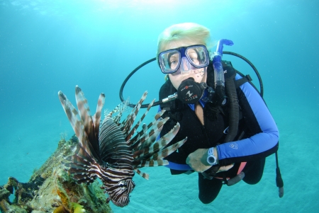 Diving Lion Fish Louise-1