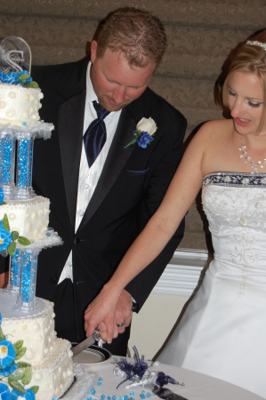 Cutting the cake