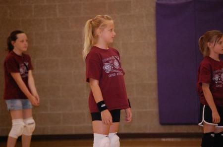 Kendra Playing Volleyball