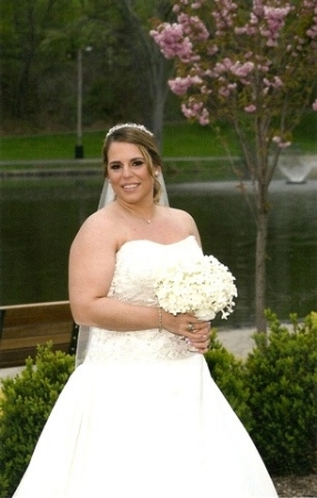 my daughter on her wedding day