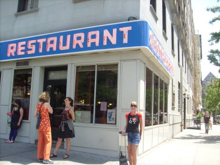 Me in front of Seinfeld Diner