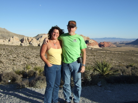 Lori and Chris in Vegas desert