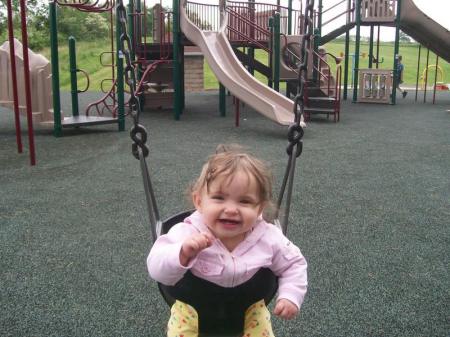 Aliza loves to swing