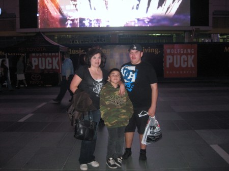 Me and the boys Andrew and Branden at LA LIVE.
