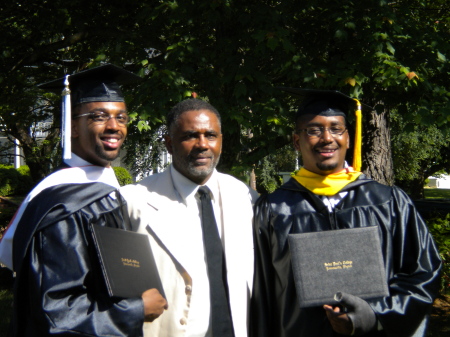 Stevie with two of his sons