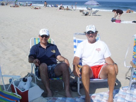 sam and i at the beach in july 07