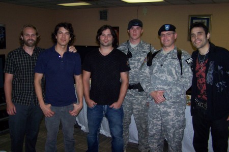The band TRAPT at Camp Casey, Korea