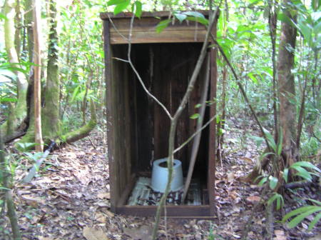 Our bathroom in the jungles of Honduras