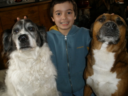 Kaleb my 1st grandson & Max&Cisco