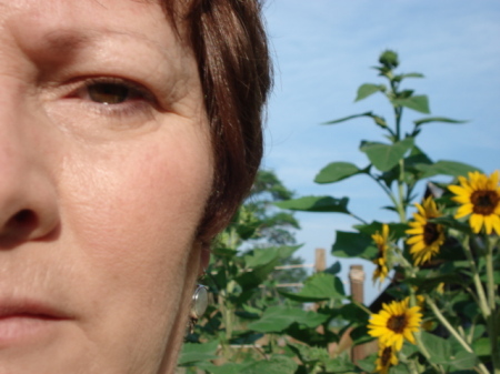 Me and my sunflowers.