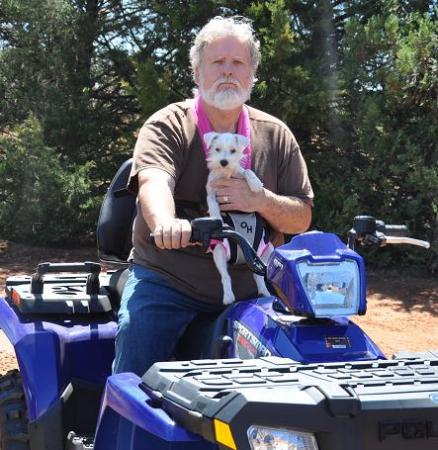 Digby's first ATV ride