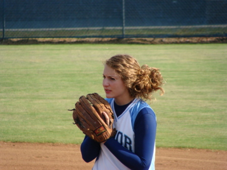 Kendyl playing Softball