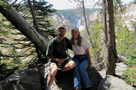 Wife and me in Yellowstone