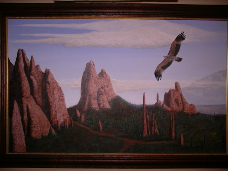 DHC painting of Garden of the gods