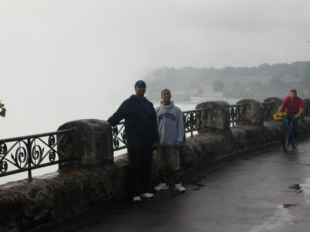 Father & son at Niagara Falls