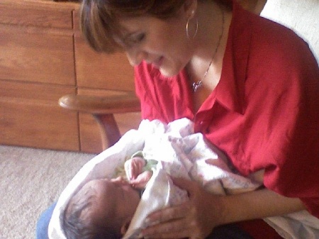 "Nonna" and brand new baby granddaughter