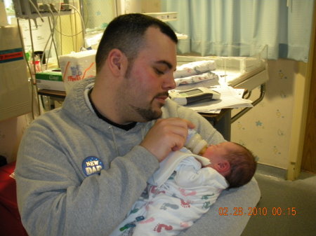 Son Joey w/ his baby Bella