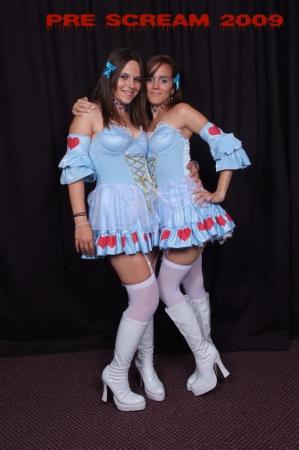 I'm on the left. Costume Charity Event July 09