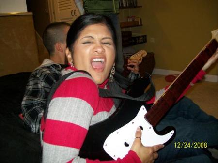 me rocking out