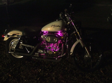 My bike at night - Sporster