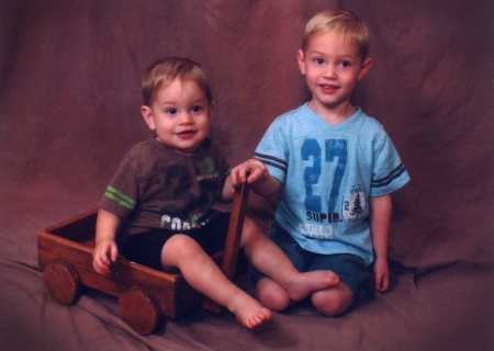 Grandsons Andy and Gary