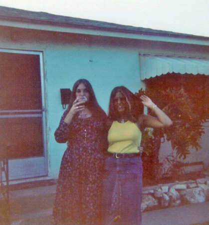 Susie & Debbie at mom's house, early 70's
