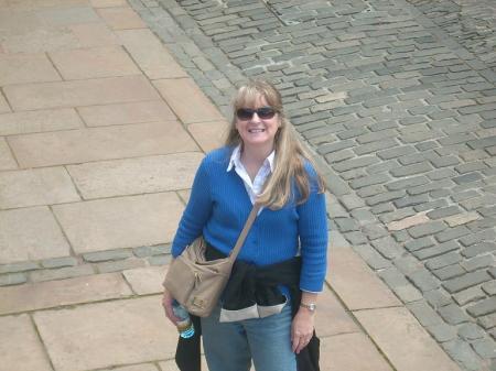 Debbie - courtyard of Edinburgh Castle I think