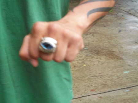 Jarrod & his ring he hasn't seen in 3 years!
