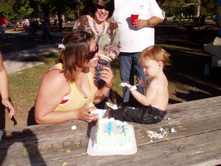 Dane, his Mommy and Grandma