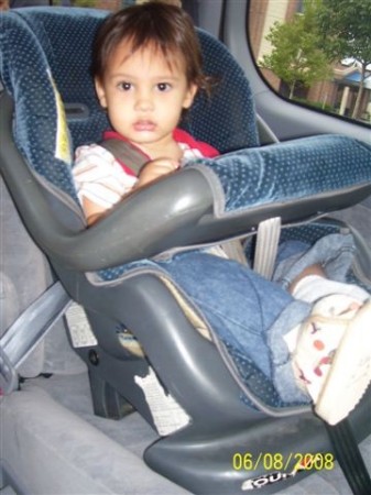 Preston in carseat