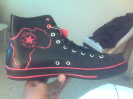 LEATHER AFRICAN CHUCK TAYLORS