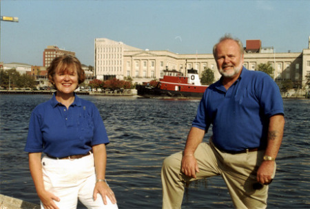 Sandy and Dick on the Cape Fear River Front