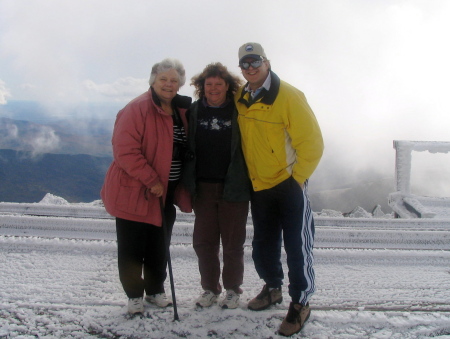 a top Mt. Washington with Carolyn & Mom