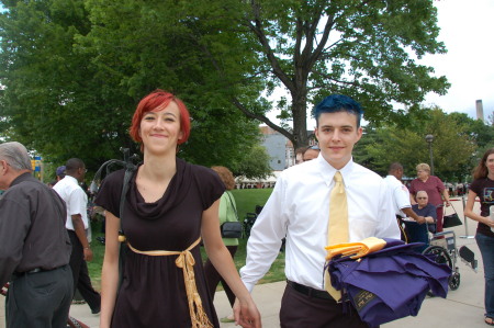 Rob and Stacey at Rob's graduation.