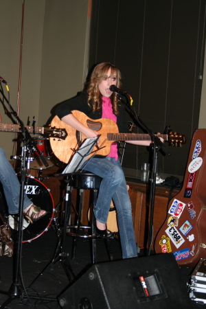 Briana sings at the Listening Room