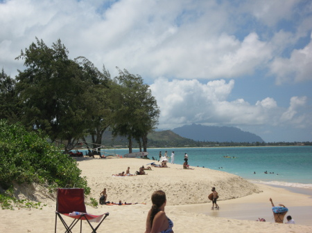 Bellows Beach on east side of Island