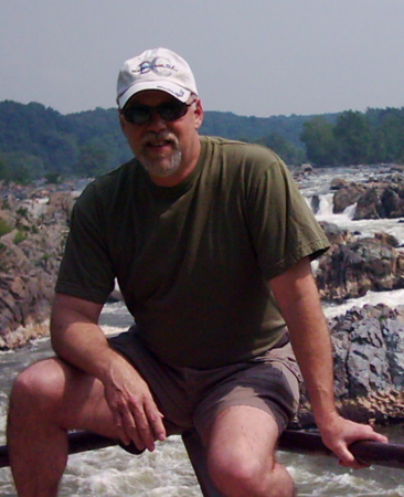 On The Rail At Great Falls Virginia