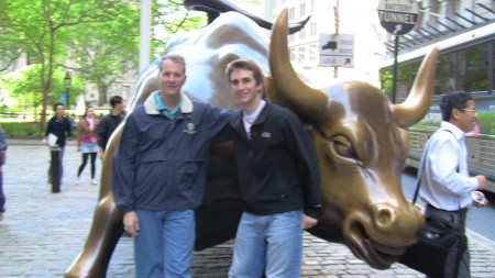 Visiting Wall Street with my son