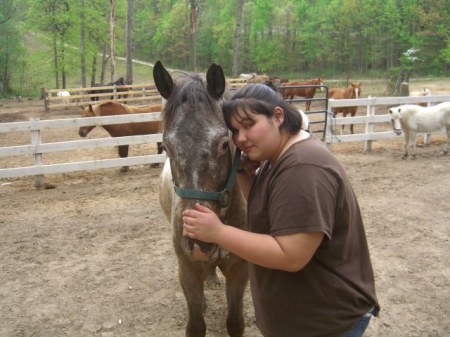 chelly and the  horse..thats my girl